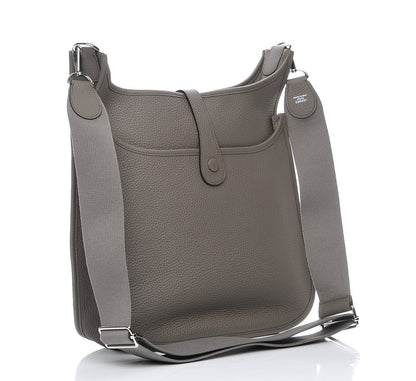 Hermes Taurillon Clemence Evelyne III GM Etain 4 of 8