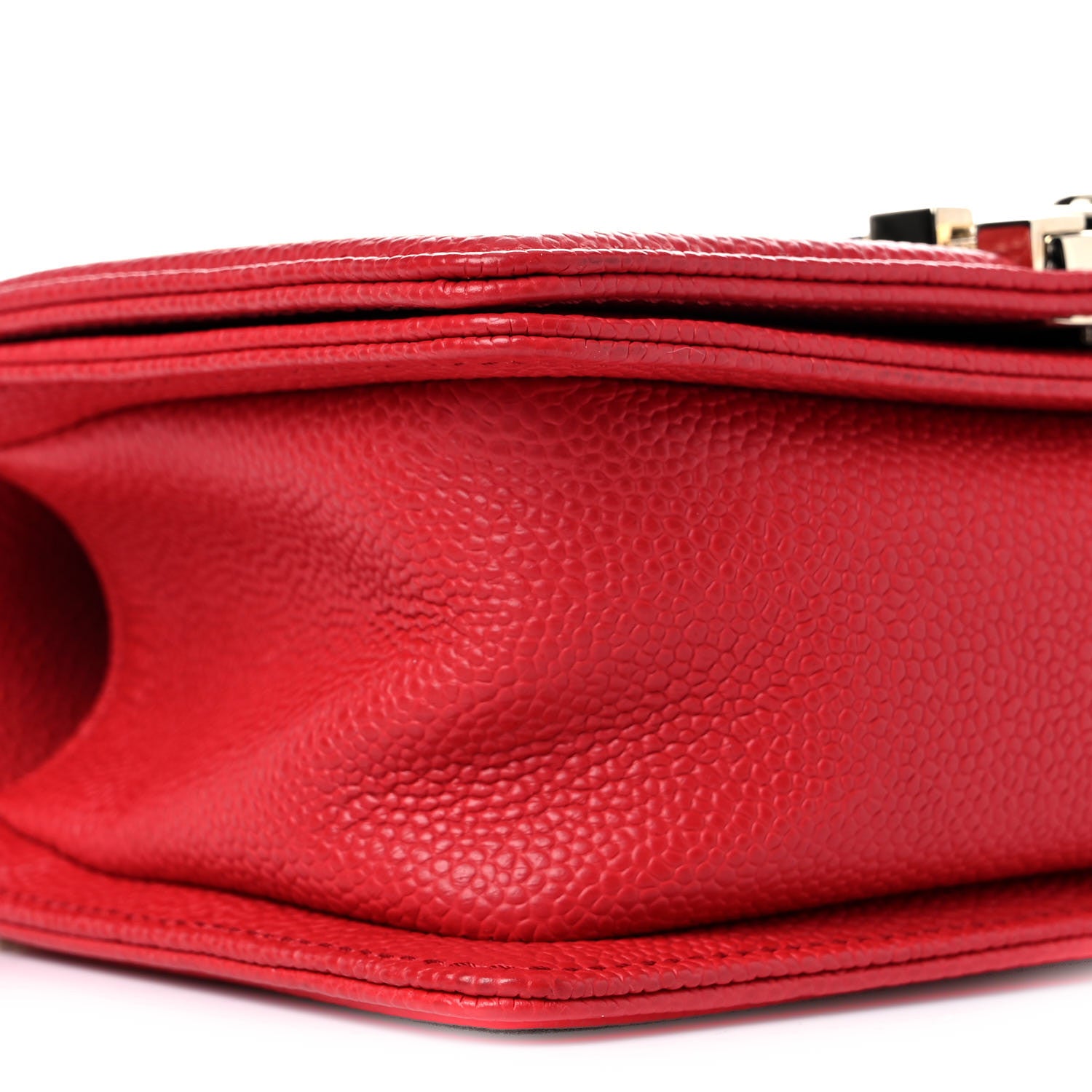 Chanel Caviar Quilted Small Boy Flap Red 9 of 11