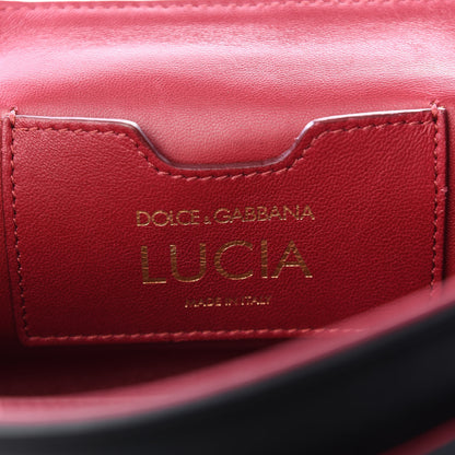 Dolce & Gabbana DOLCE&GABBANACalfskinLuciaStuddedChainShoulderBagBlack 5 of 8