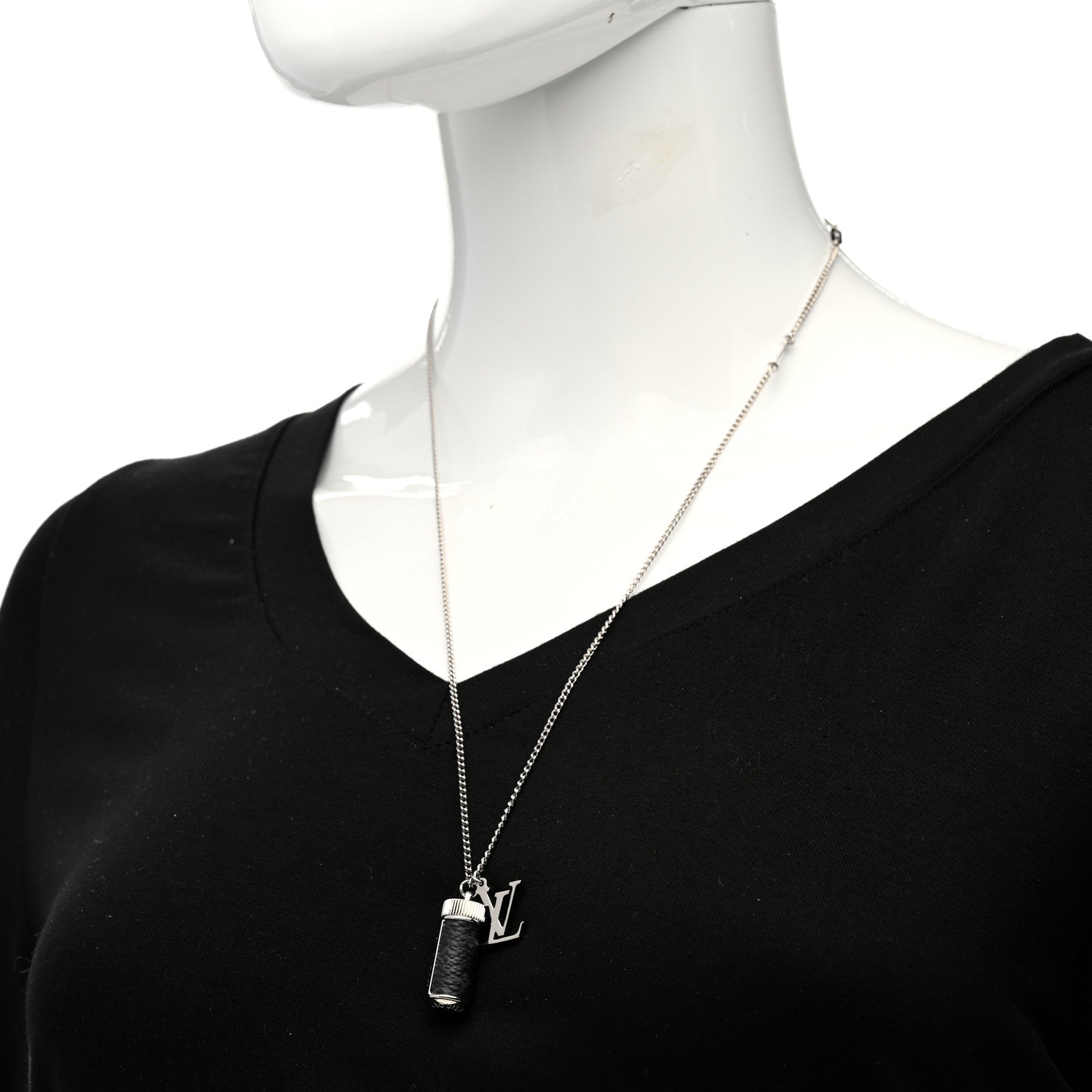 Louis Vuitton Monogram Eclipse Charms Necklace 2 of 6