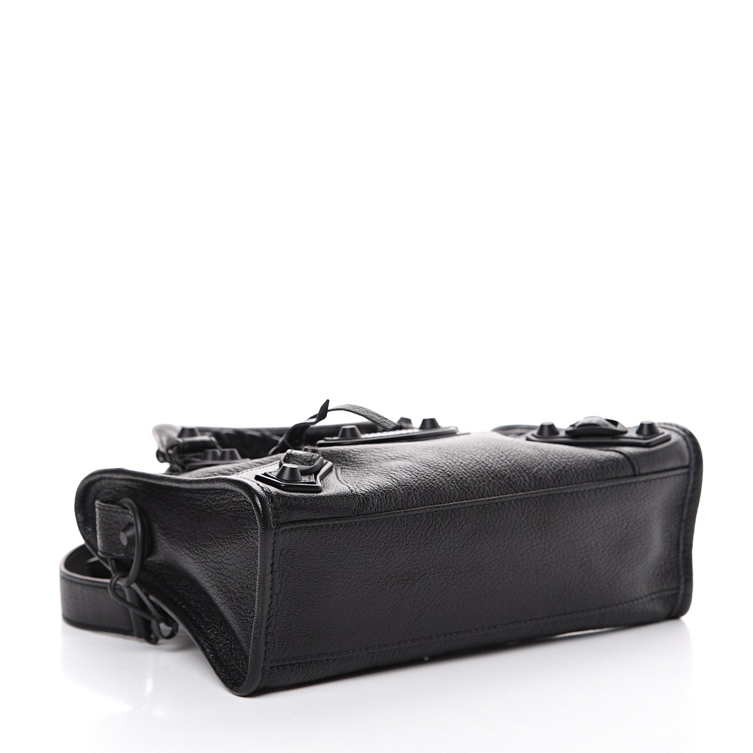 Balenciaga Shiny Goatskin Matte Black Metallic Edge Hardware Mini City Black 3 of 10