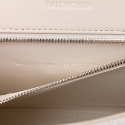 Balenciaga Faux Calfskin Fabric Glow In The Dark Small Sneakerhead Top Handle Bag White Orange 7 of 11