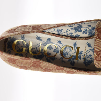 Gucci Monogram GG Victoire 55mm Loafer Pumps 39 Beige Ruggine 7 of 8