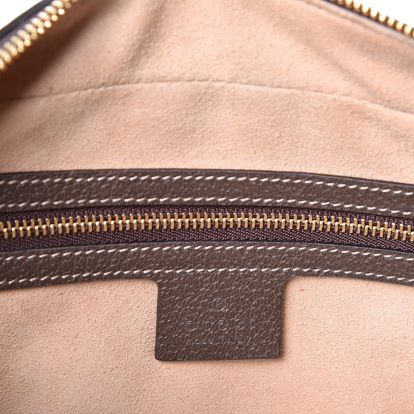 GG Supreme Monogram Web Small Ophidia Shoulder Bag Brown