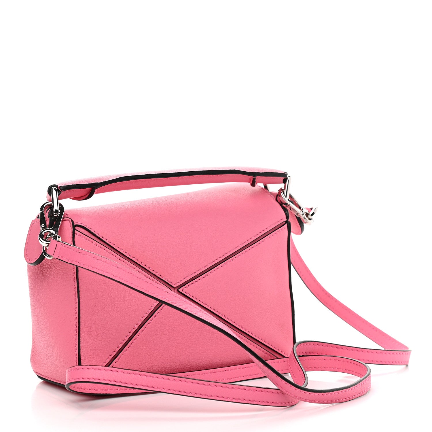 Loewe Calfskin Mini Puzzle Bag Wild Rose 3 of 10