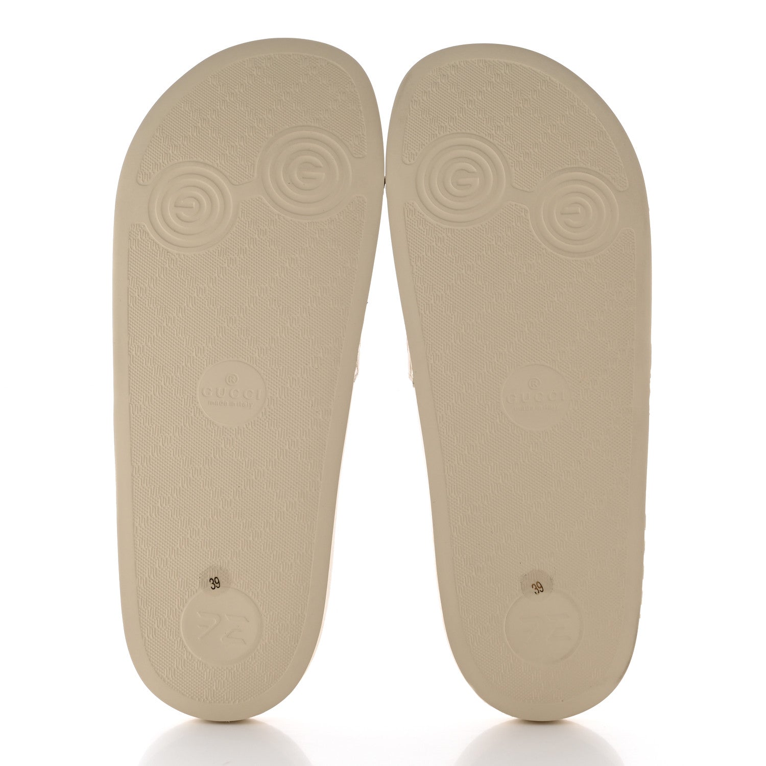 Gucci Microguccissima Slide Sandals 39 Ivory 5 of 14