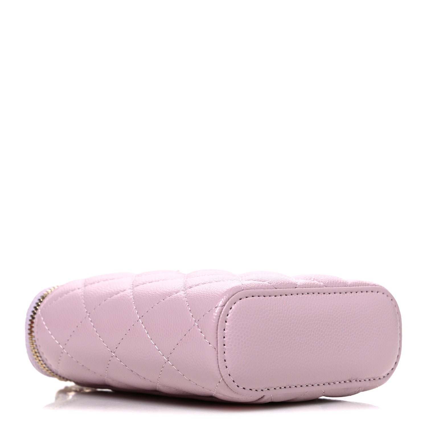 Chanel Caviar Quilted Small Vertical Coco Beauty Vanity Case With Chain Light Pink 3 of 9