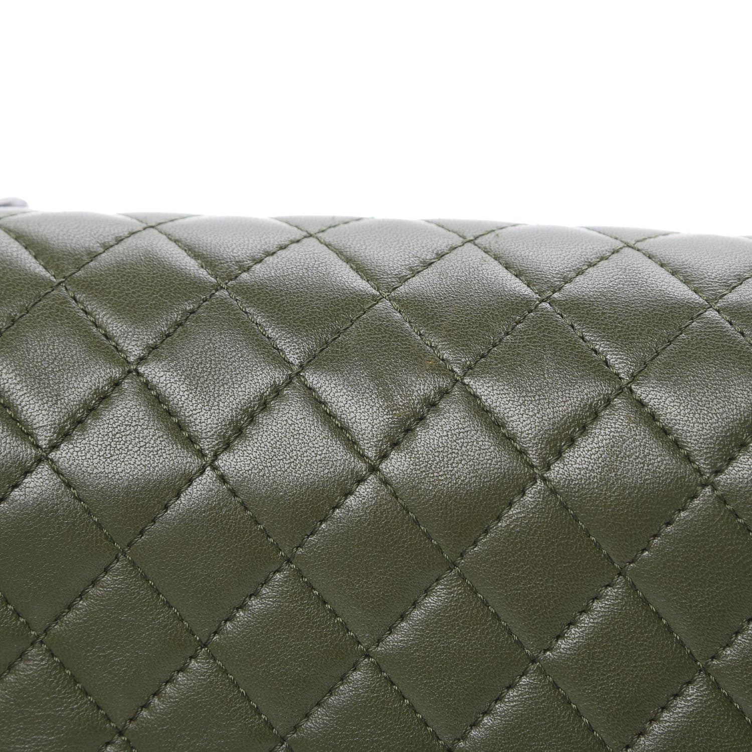 Chanel Lambskin Quilted Medium Boy Flap Khaki 17 of 19