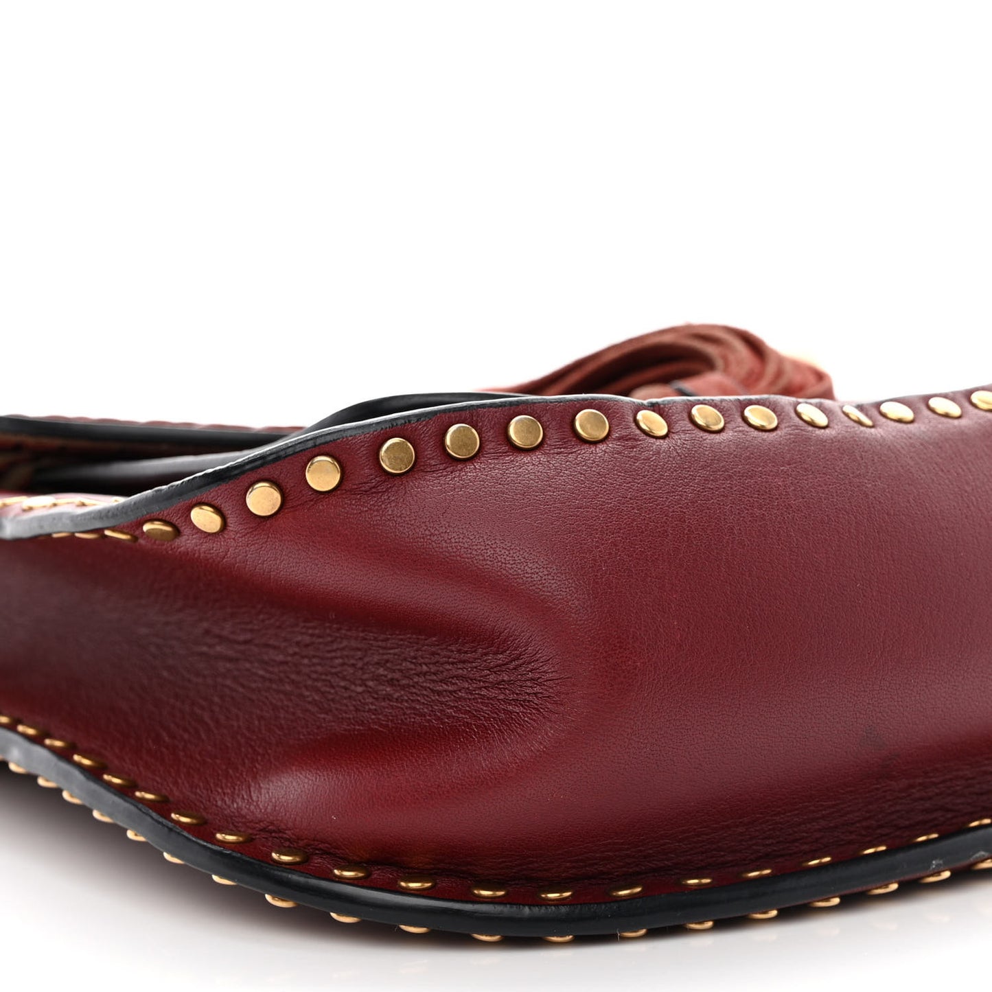 Calfskin Braided Small Hudson Shoulder Bag Sienna Red