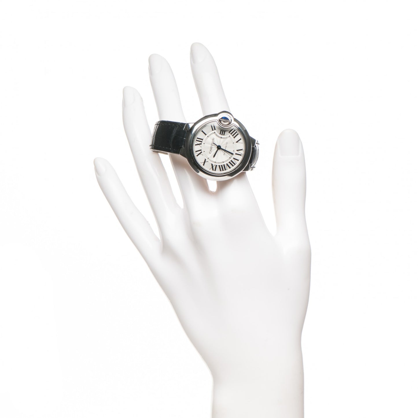 Stainless Steel Alligator 33mm Ballon Bleu De Cartier Automatic Watch