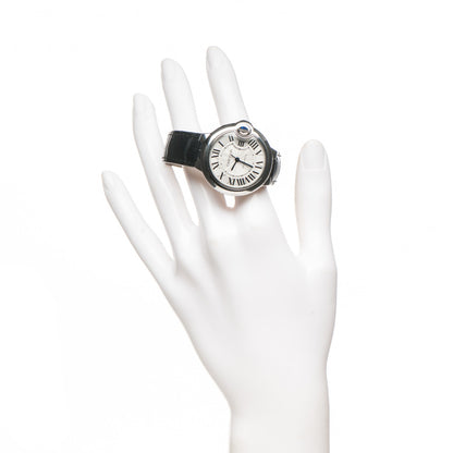 Cartier Stainless Steel Alligator 33mm Ballon Bleu De Cartier Automatic Watch 11 of 15