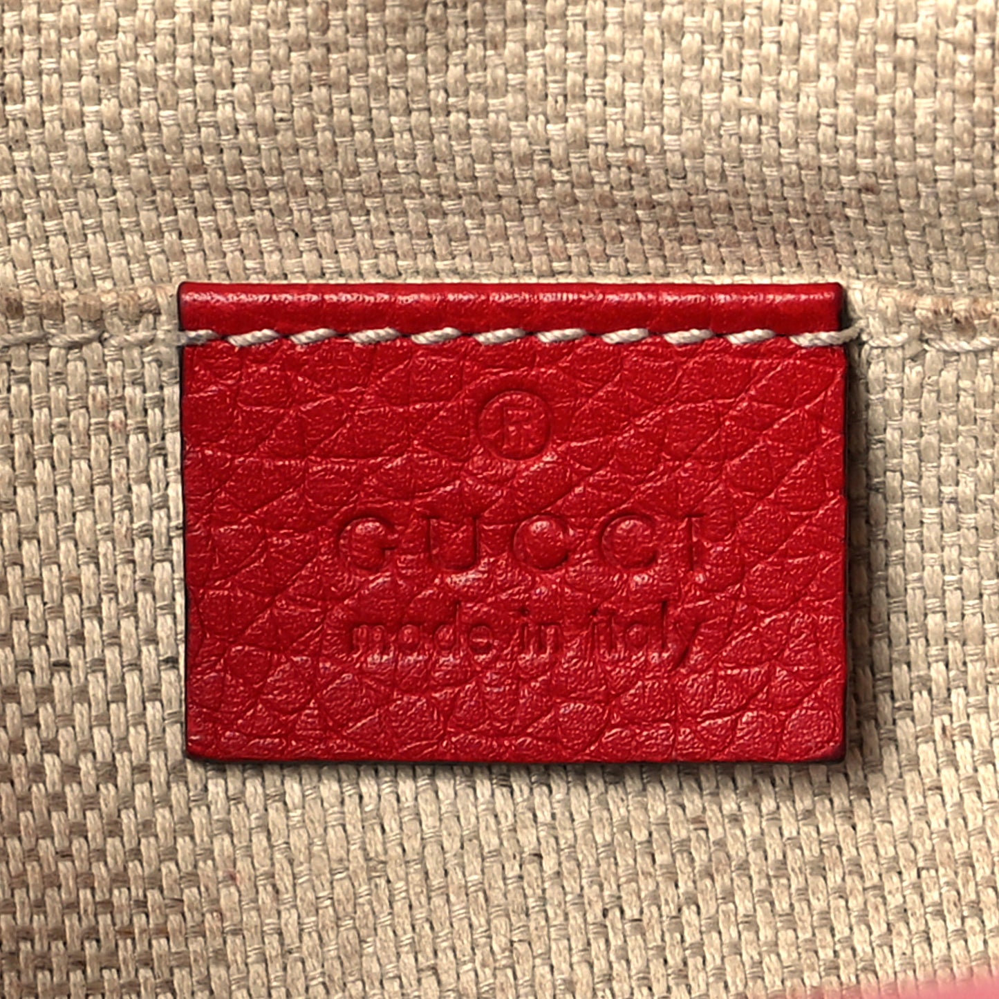 Pebbled Calfskin Small Soho Disco Bag Tabasco Red