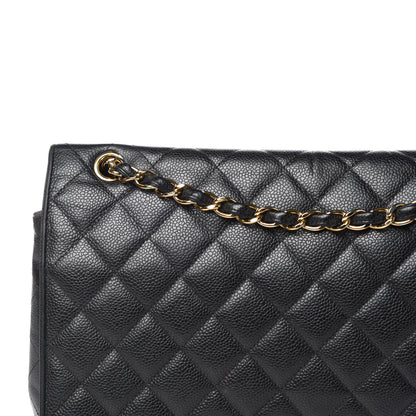 Chanel Caviar Quilted Maxi Double Flap Black 19 of 19