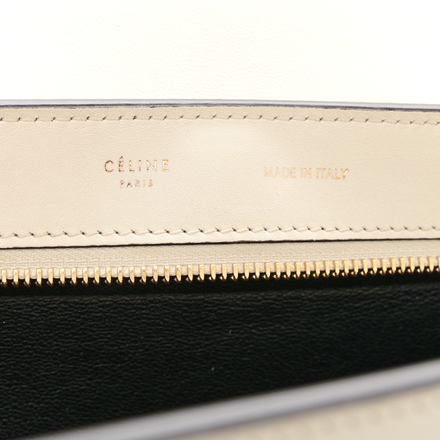 Celine Calfskin Suede Whipsnake Medium Trapeze Black White 6 of 17