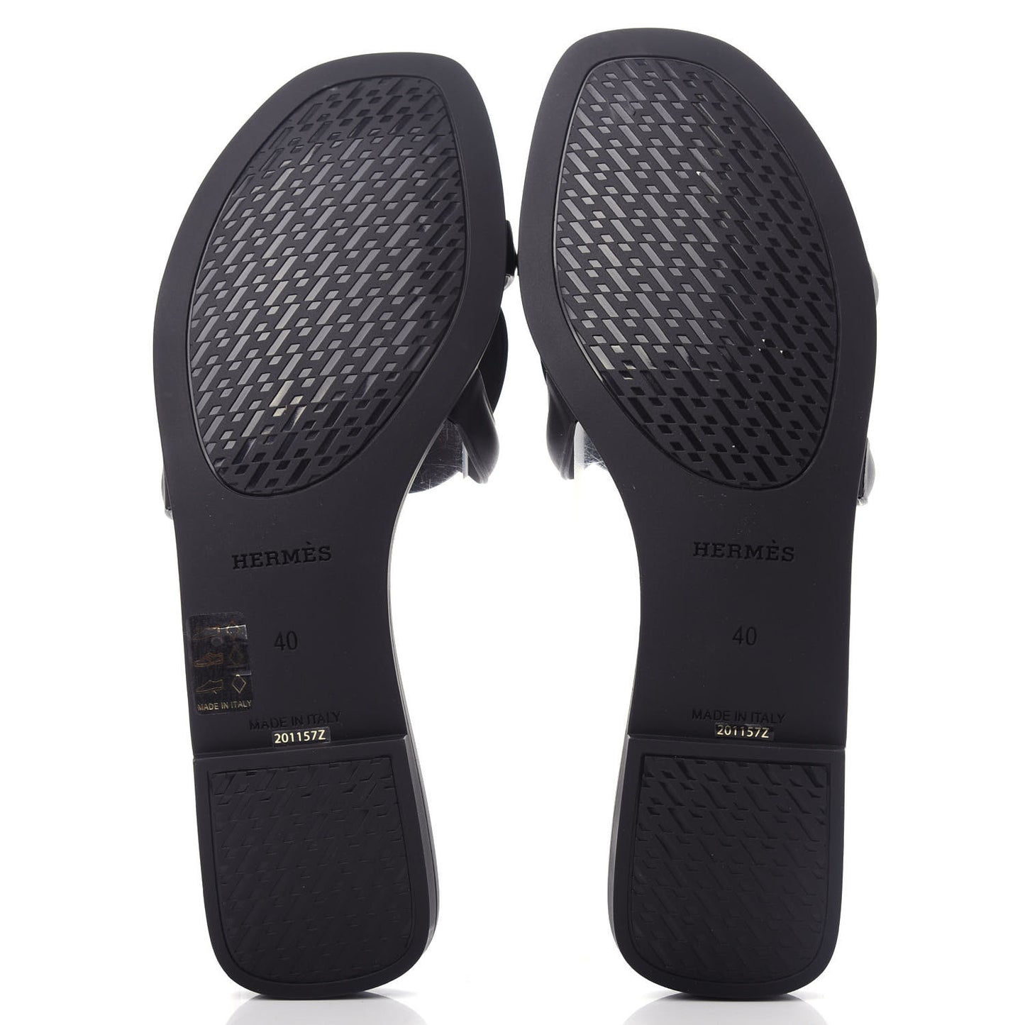 Rubber Aloha Sandals 40 Black