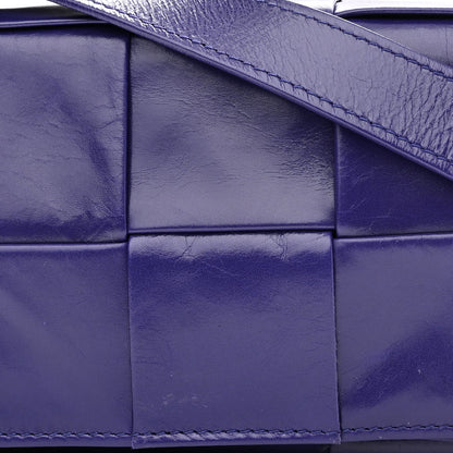 Bottega Veneta Paper Calfskin Maxi Intreccio Extra Mini Cassette Crossbody Bag Purple 8 of 11