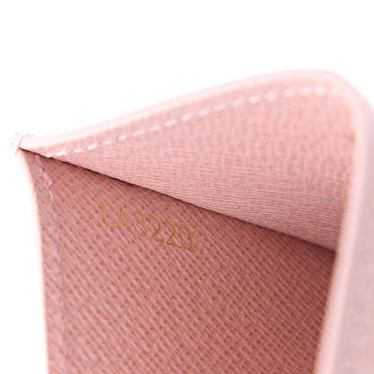 Louis Vuitton Damier Azur Daily Card Holder Rose Ballerine 6 of 7