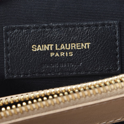 Saint Laurent Calfskin Y Quilted Monogram Medium Loulou Chain Satchel Nude Powder 6 of 13