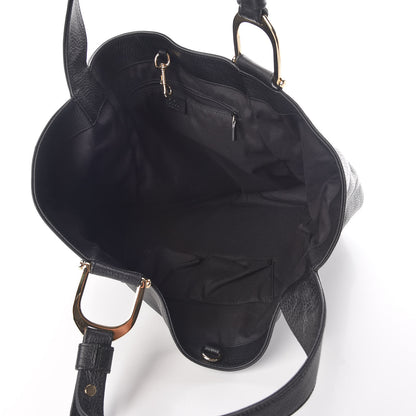 Gucci Pebbled Calfskin Large Greenwich Tote Black 7 of 9