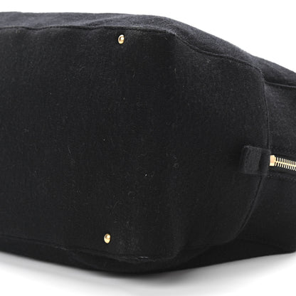 Chanel Jersey Square Quilted Bowler Black 9 of 13