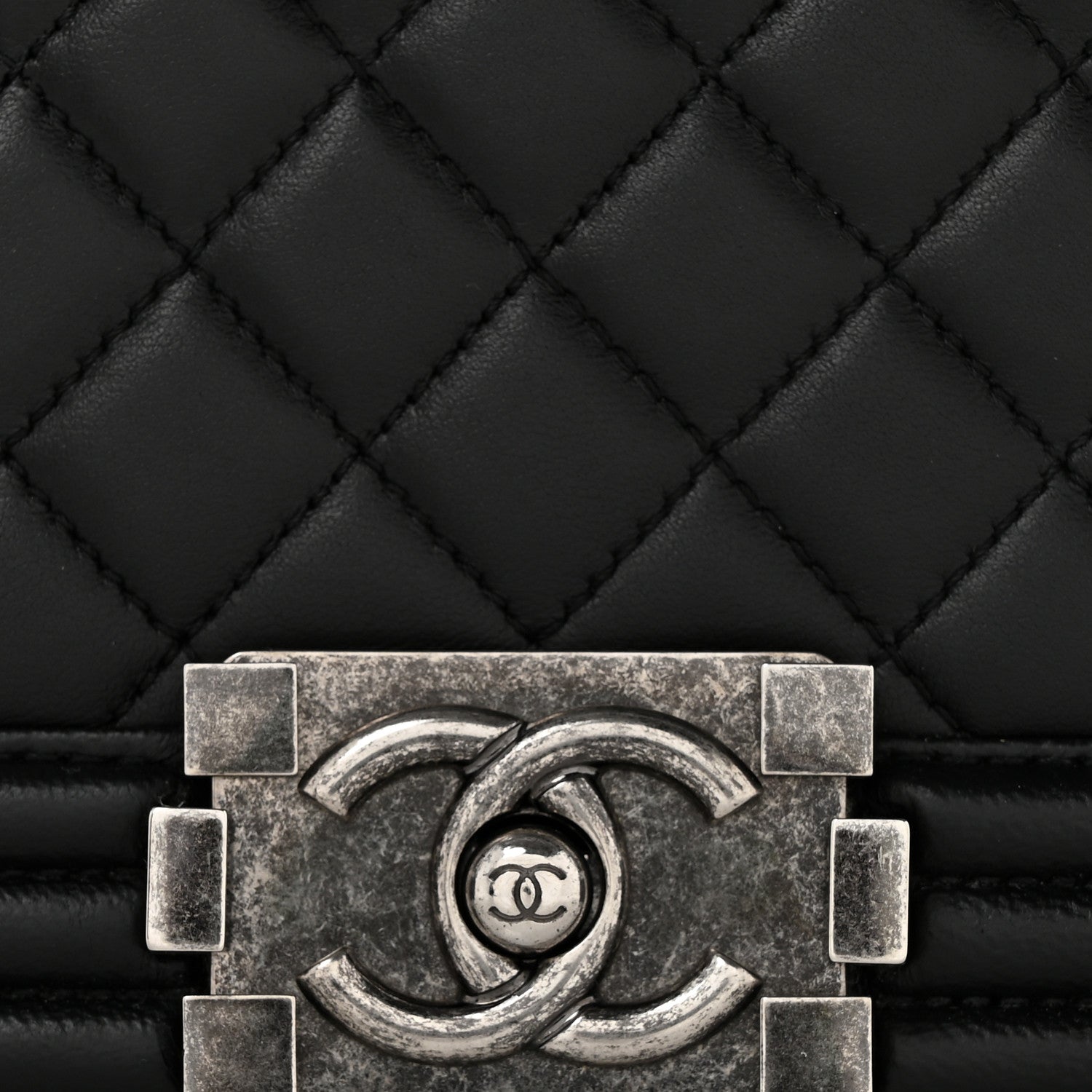 Chanel Lambskin Quilted New Medium Boy Flap Black 12 of 14