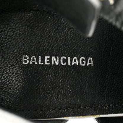 Balenciaga Shiny Kidskin Point Toe Buckle Pumps 38 White 8 of 13