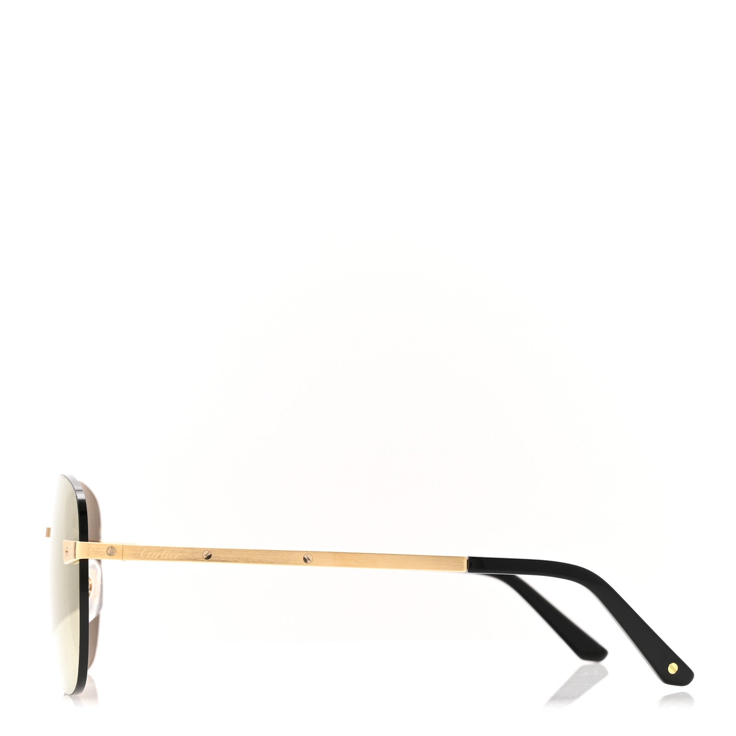 Cartier Metal Rimless CT0035RS Sunglasses Gold 3 of 8