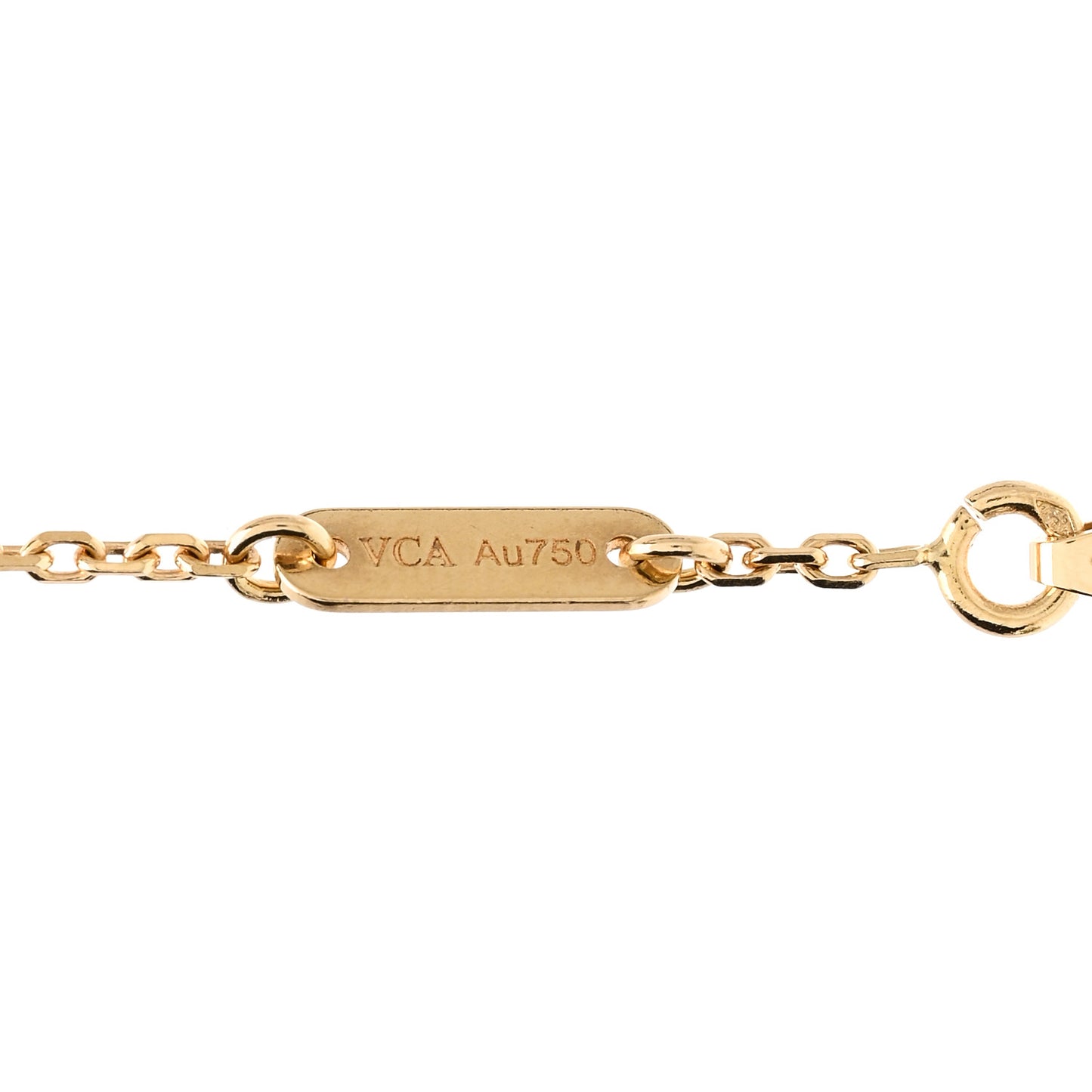 18K Yellow Gold Mother of Pearl Sweet Alhambra Butterfly Bracelet