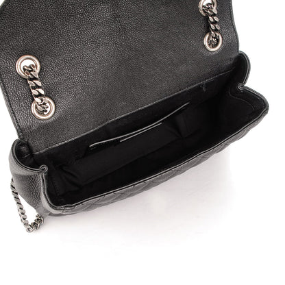 Saint Laurent Sheepskin Tri-Quilt Monogram Medium College Bag Black 5 of 7