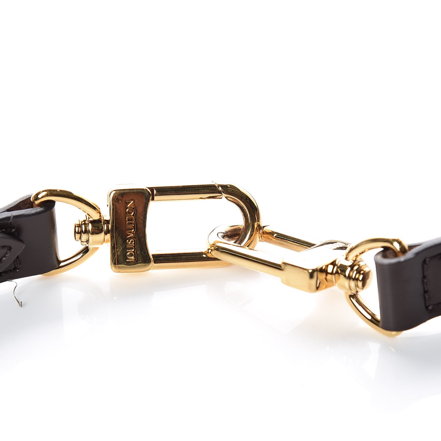Louis Vuitton Calfskin 16mm Adjustable Shoulder Strap Brown 4 of 7