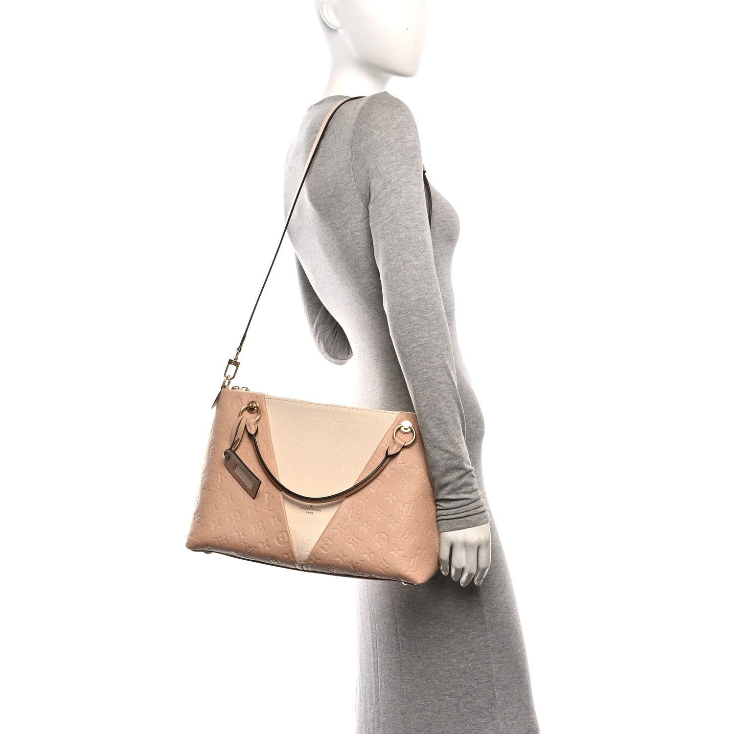 Louis Vuitton Empreinte V Tote MM Beige Rose Creme 2 of 9