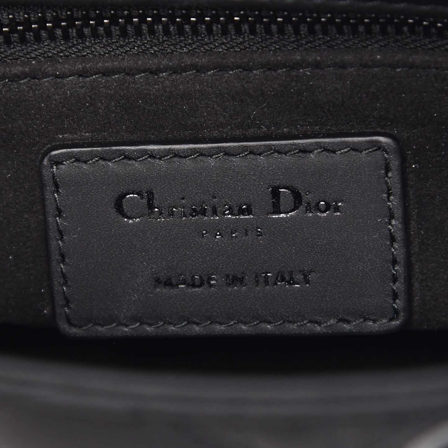 Ultra Matte Calfskin Cannage Mini Lady Dior Black