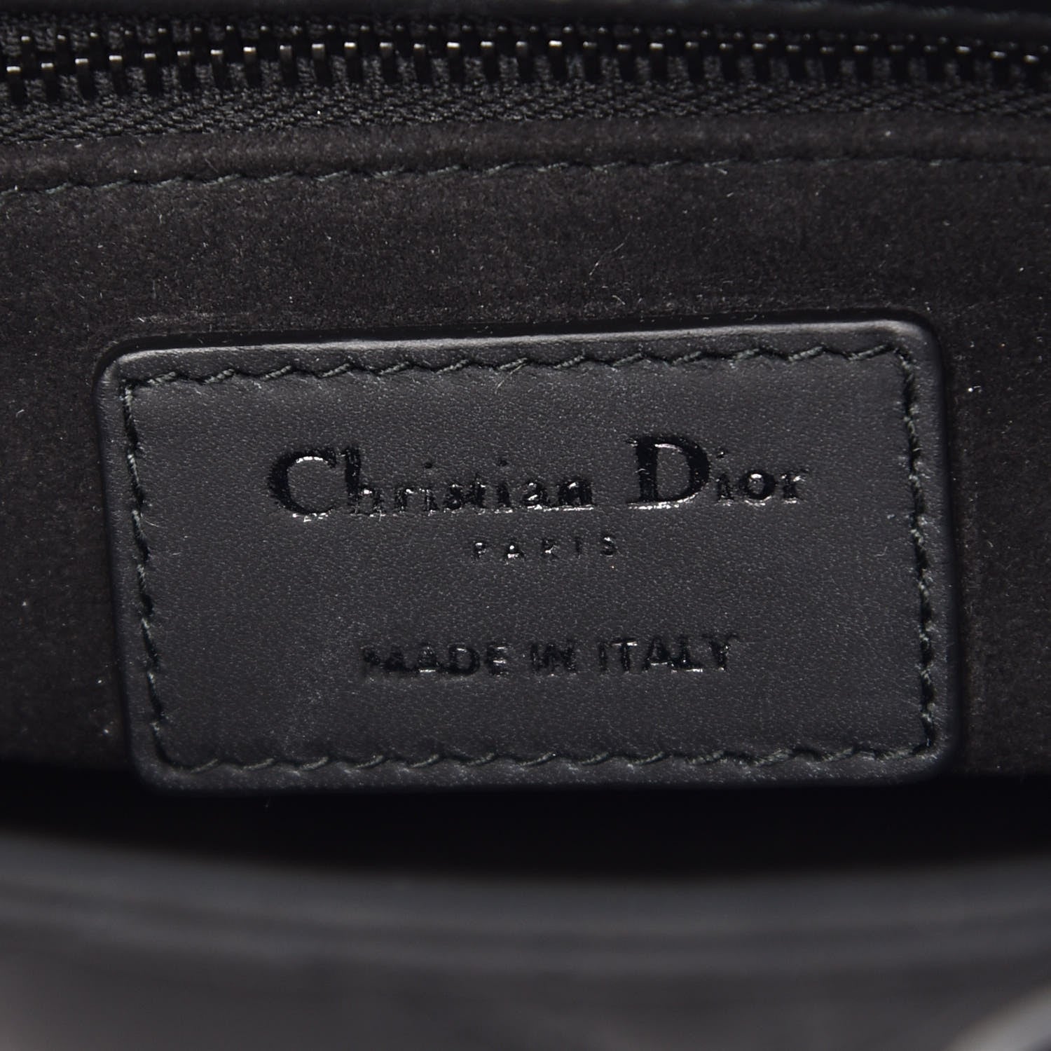 Christian Dior Ultra Matte Calfskin Cannage Mini Lady Dior Black 6 of 8