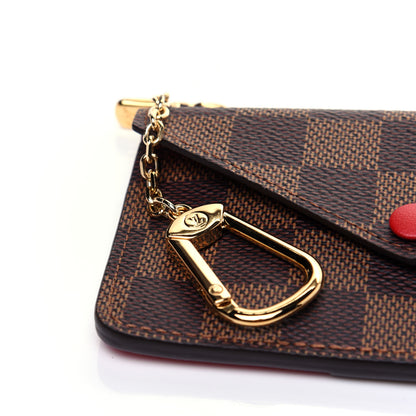 Louis Vuitton Damier Ebene Recto Verso Card Holder Red 9 of 10