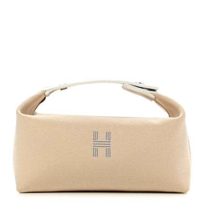 Hermes Canvas Small Bride-A-Brac Pouch Natural 1 of 6