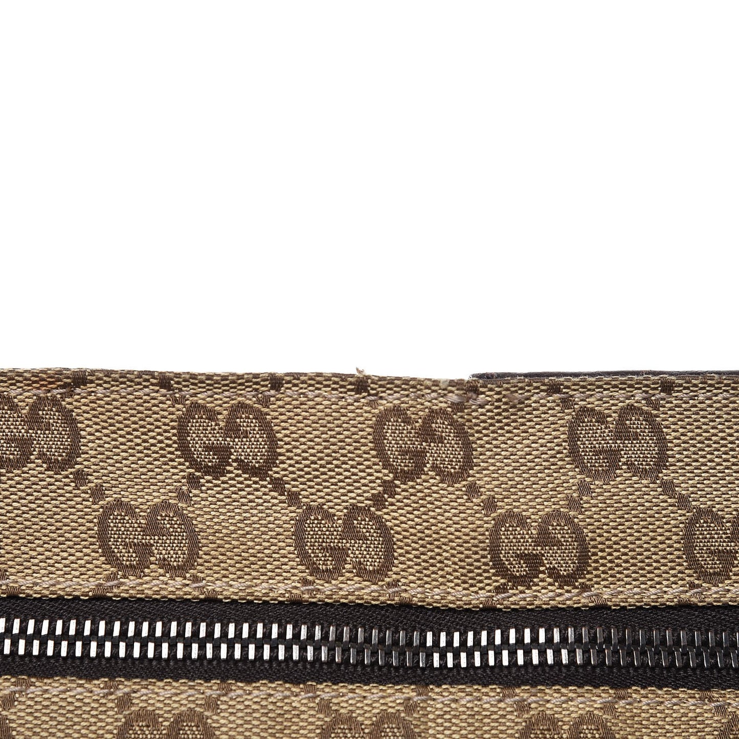 Monogram Web Belt Bag Dark Brown