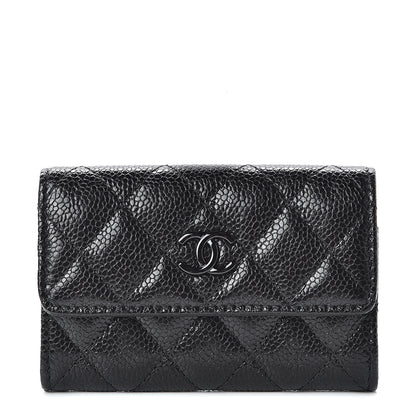 Chanel Caviar Quilted Flap Card Holder So Black 1 of 9