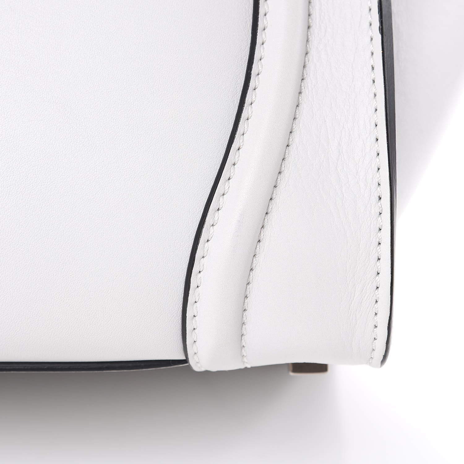 Celine Smooth Calfskin Mini Luggage White 9 of 10