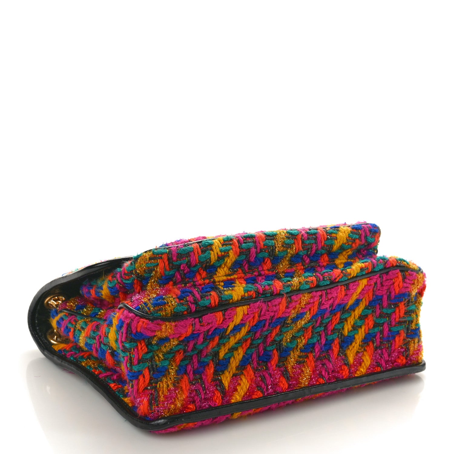 Saint Laurent Tweed Calfskin Matelasse Monogram Medium Niki Chain Satchel Multicolor 4 of 10