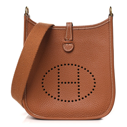 Hermes Taurillon Clemence Evelyne TPM Gold 1 of 11