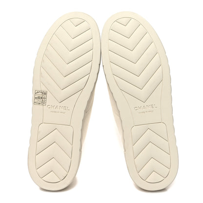 Chanel Canvas Cap Toe CC Sneakers 39 White Black 5 of 7