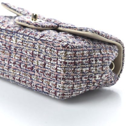 Chanel Tweed Quilted Mini Rectangular Flap Pink 13 of 19