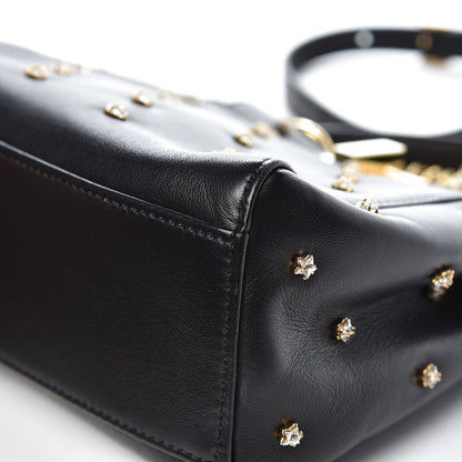 Fendi Nappa Crystal Studded XS Peekaboo Iconic Satchel Black 8 of 8
