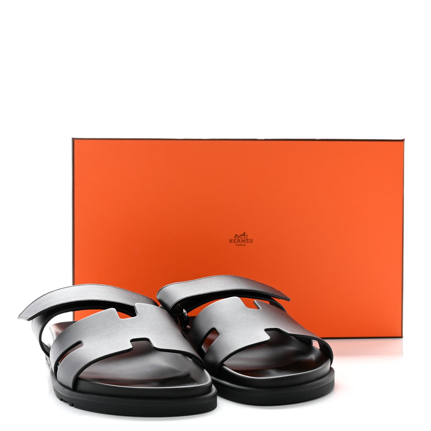 Calfskin Mens Chypre Sandals 41.5 Black
