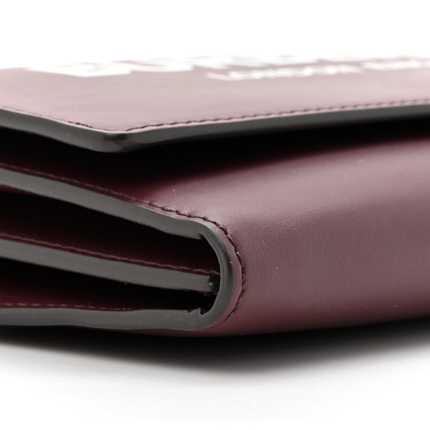 Burberry Calfskin Logo Hazelmere Wallet With Detachable Strap Deep Maroon 10 of 10