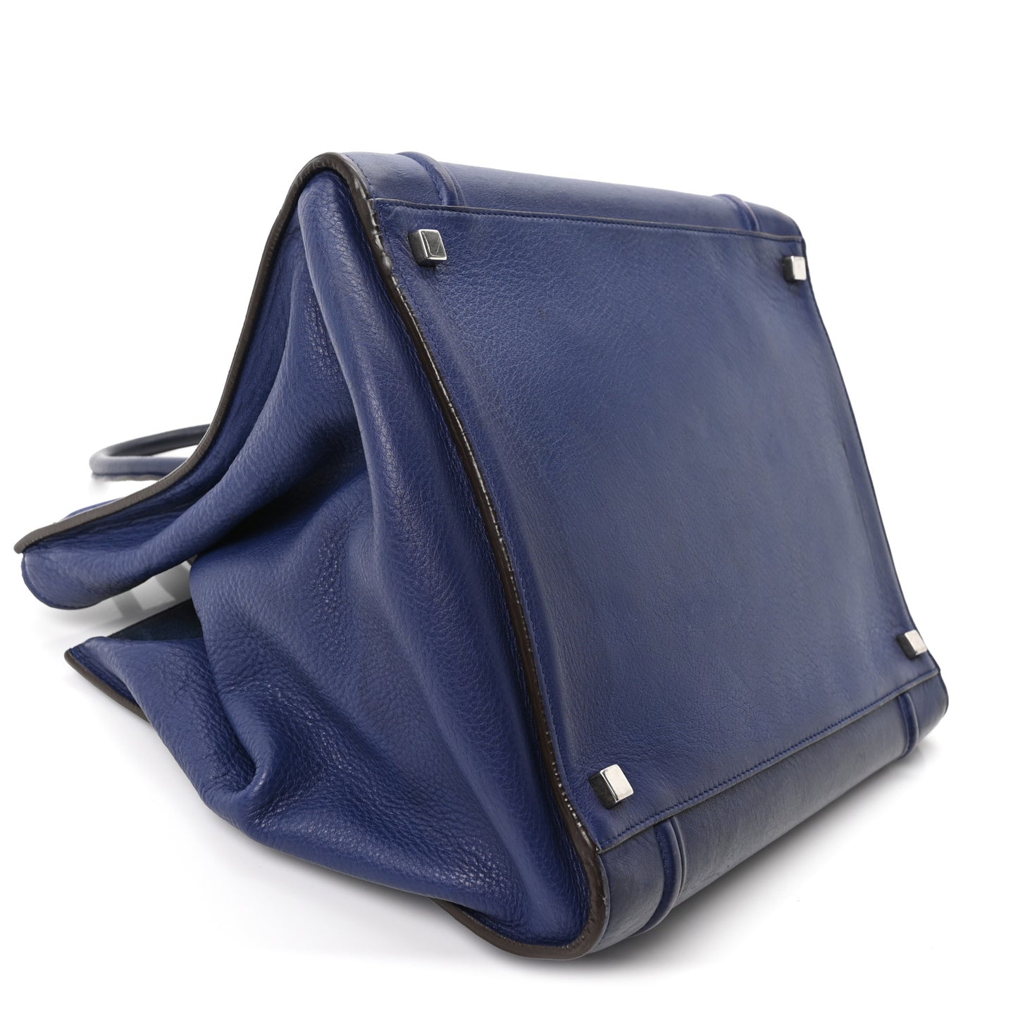 Grained Calfskin Medium Phantom Luggage Indigo