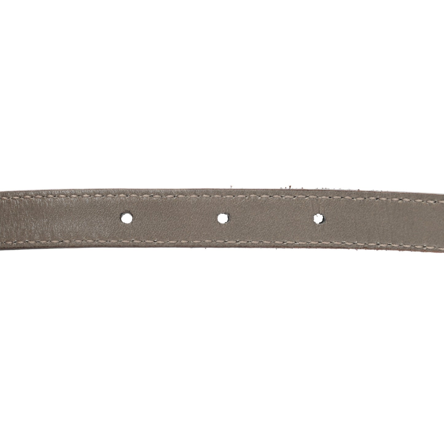 Calfskin Horsebit Wide Belt 80 32 Grey