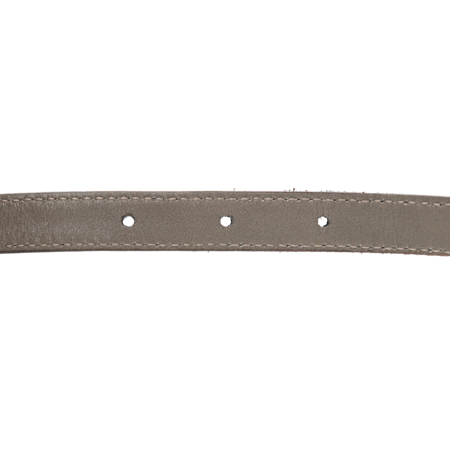 Gucci Calfskin Horsebit Wide Belt 80 32 Grey 5 of 6