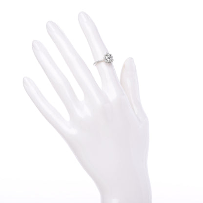 Harry Winston Platinum Diamond Belle Round Brilliant Micropave Ring 48 4.5 2 of 7