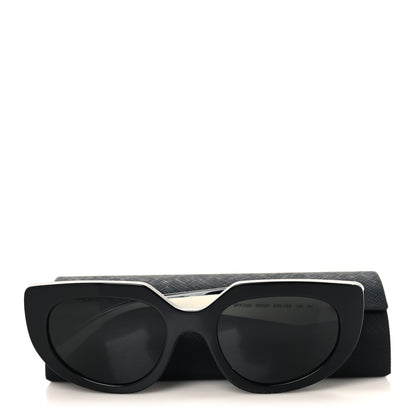 Prada Acetate Sunglasses SPR D02 Black White 7 of 7